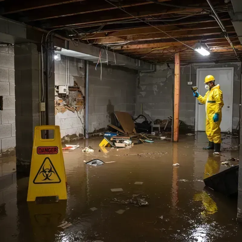 Flooded Basement Electrical Hazard in Ralls County, MO Property